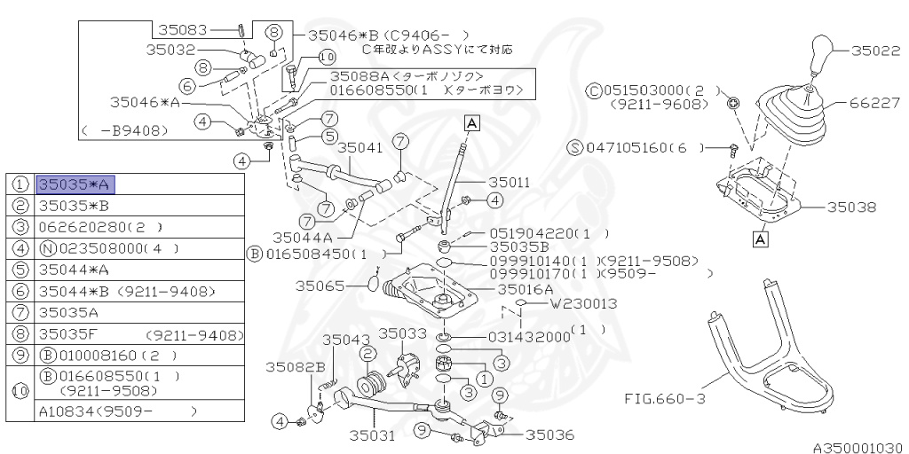 Subaru - Impreza WRX - GC8 - Jan-1992 - Dec-1996 - WRXRA - Sedan - F4WD - Manual Transmission - Right hand - EJ20G