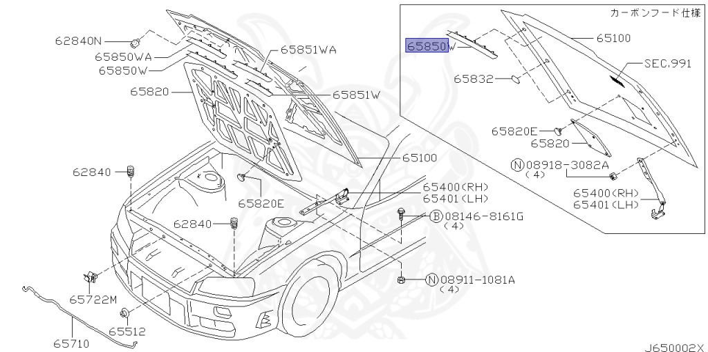 Nissan - Skyline - R34 25GT - ENR34 - 2000 - 25GT - 4 DOOR SEDAN(4S) - AUTOMATIC-FLOOR SHIFT(AT.F4) - High-speed 2-link (IRS.2WD) - RB25DE