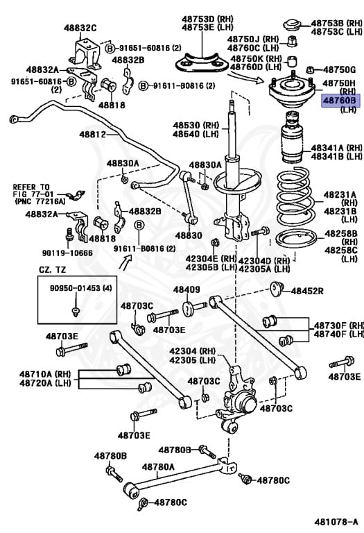 Toyota - Caldina - ST195G - 1996 - CZ TYPE - WAGON - Automatic - 3SFE