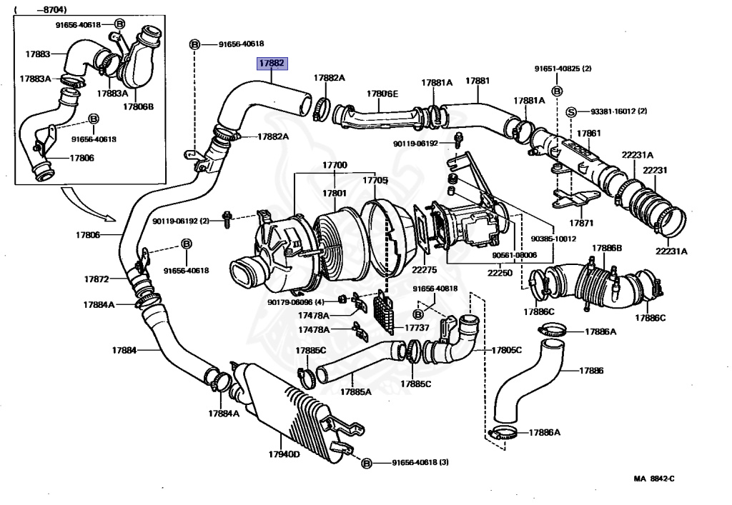 Toyota - Supra A70 MKIII - MA70 - 1987 - GT LIMITED TYPE - LIFTBACK - Automatic - 7MGTEU