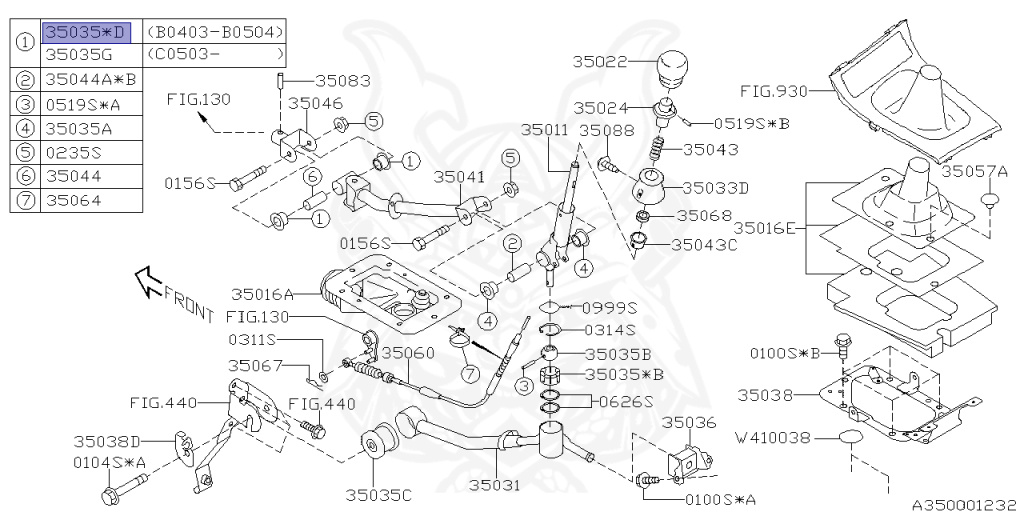 Subaru - Legacy Touring Wagon - BP5 - Jan-2003 - Dec-2004 - 20GTB - Wagon - 4W - 5-speed manual transmission - Right hand - EJ20