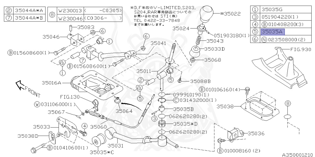 Subaru - Impreza - GGC - Jan-2006 - 15R - Wagon - 2W - Automatic transmission - Right hand - 154