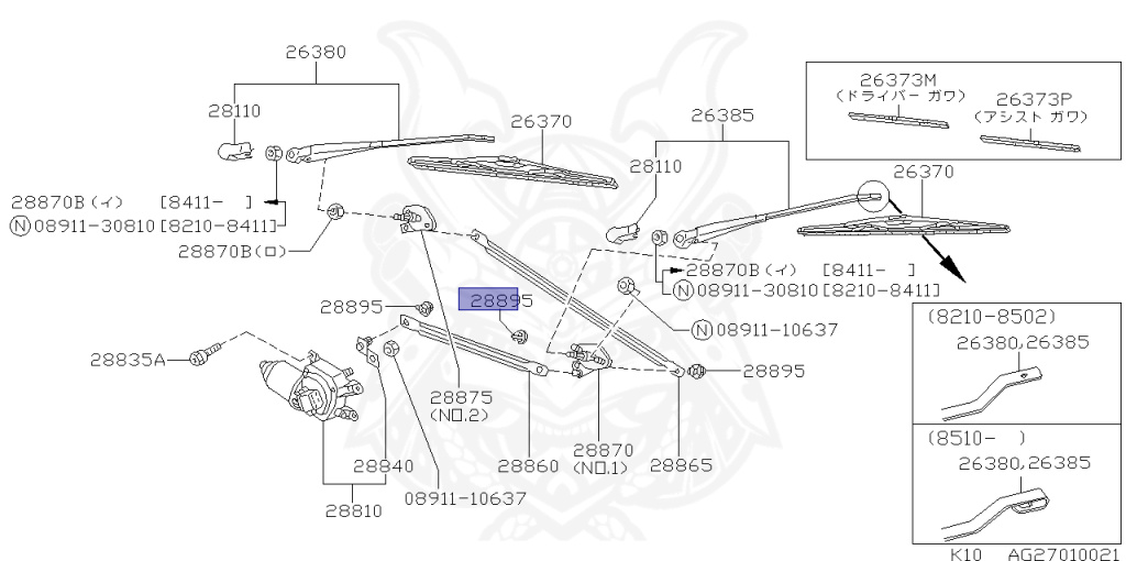 Nissan - March - K10 - 1985 - FC - 5 DOOR HATCHBACK(5HB) - MANUAL TRANSMISSION(MT) - MA10S