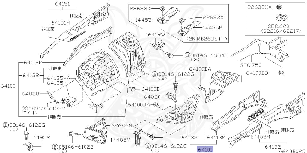 Nissan - Skyline - R34 25GTT - ER34 - 2002 - 25GT TURBO - 4 DOOR SEDAN(4S) - MANUAL TRANS 5-SPEED(MT.F5) - Hi-Cas 2-Link (HI.2WD) - RB25DET