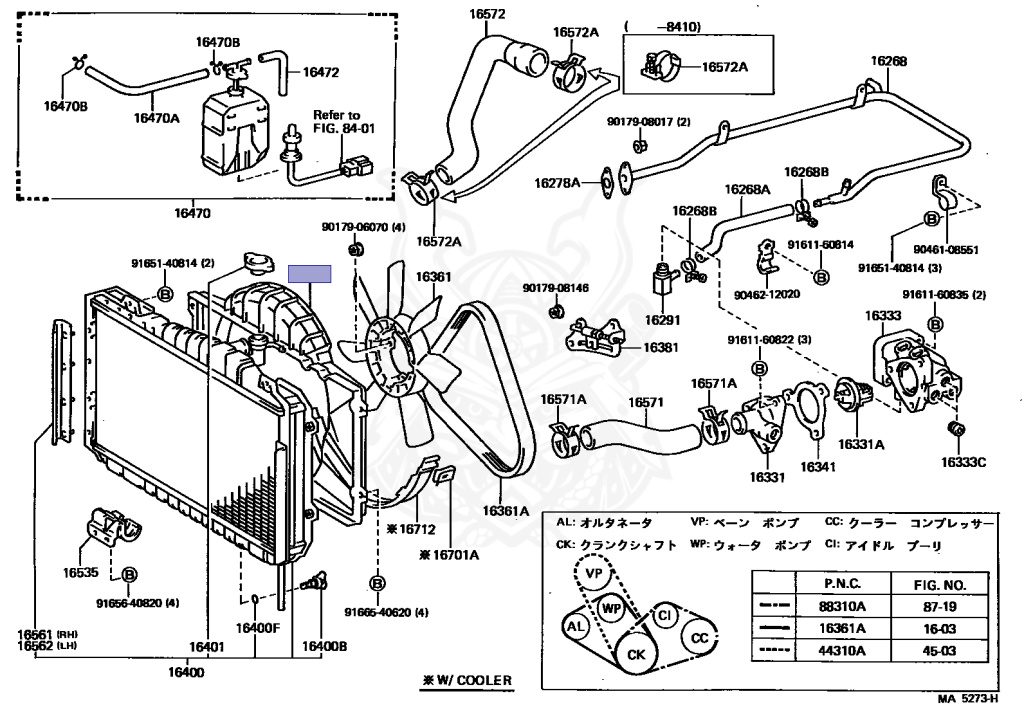 Toyota - Celica - MA61 - 1984 - GT TYPE - LIFTBACK - Automatic - 5MGEU
