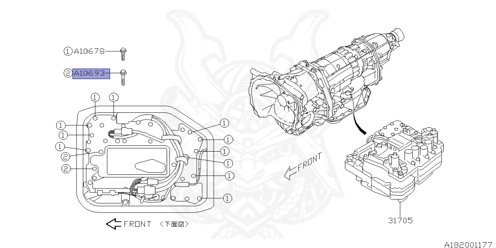 Subaru - Legacy Outback - BRF - Jan-2010 - Dec-2011 - 36REYE - Outback - 4W - 5-speed automatic transmission - Right hand - EZ36D
