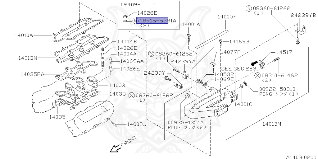 Nissan - Cedric/Gloria - Y32 - 1994 - Grantz-Rhythmo S - HARDTOP(K) - 5 SPEED A/T(AT.F5) - IRS TYPE(IRS) - STANDARD GRADE(STD) - VG30E