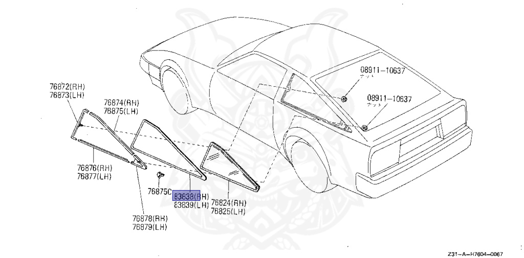 Nissan - Fairlady Z - Z31 - 1984 - ZX - MANUAL TRANSMISSION(MT) - HIYOJYUN ROOFU (Z#) - VG30T