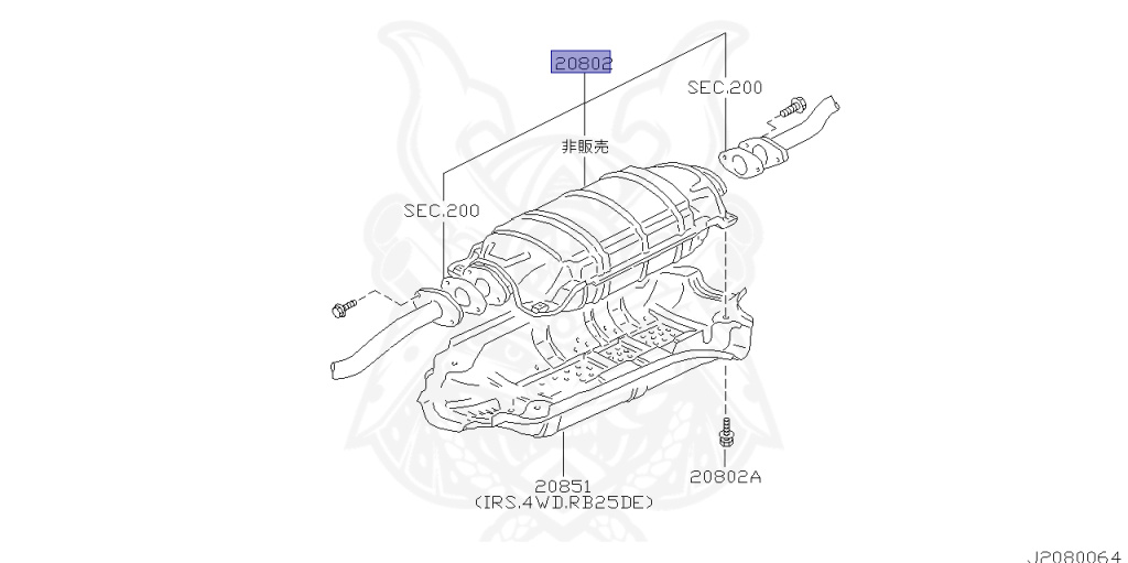 Nissan - Skyline - R34 25GTT - ER34 - 1998 - 25GT TURBO - 4 DOOR SEDAN(4S) - AUTOMATIC-FLOOR SHIFT(AT.F4) - Hi-Cas 2-Link (HI.2WD) - RB25DET