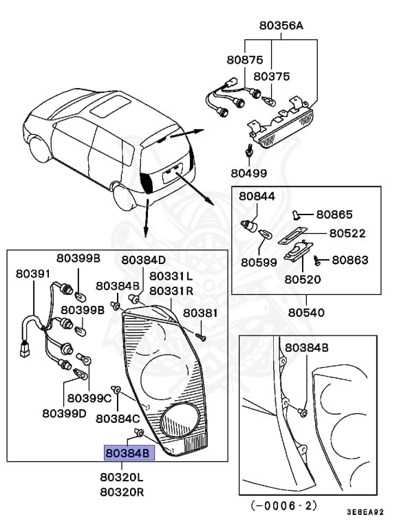Mitsubishi - Mirage Dingo - CQ5A - 2000 - LEXC - 4G93