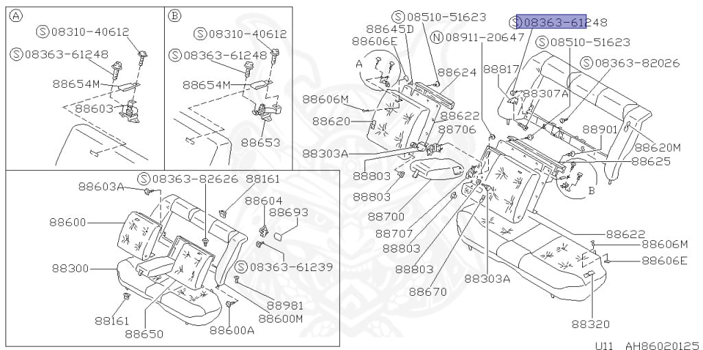 Nissan - Bluebird - U11 - 1989 - SLXG - HARDTOP(K) - AUTOMATIC TRANSMISSION(AT) - CA18S