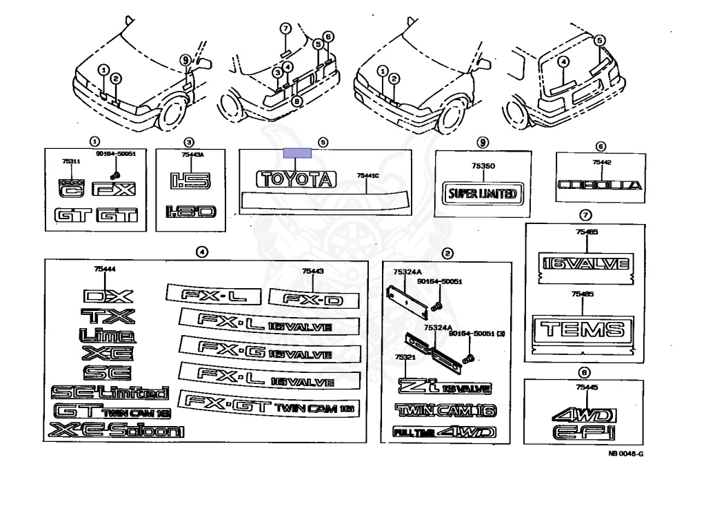 Toyota - Corolla - AE92 - 1988 - GT TYPE - 4-DOOR - Manual - 4AGE