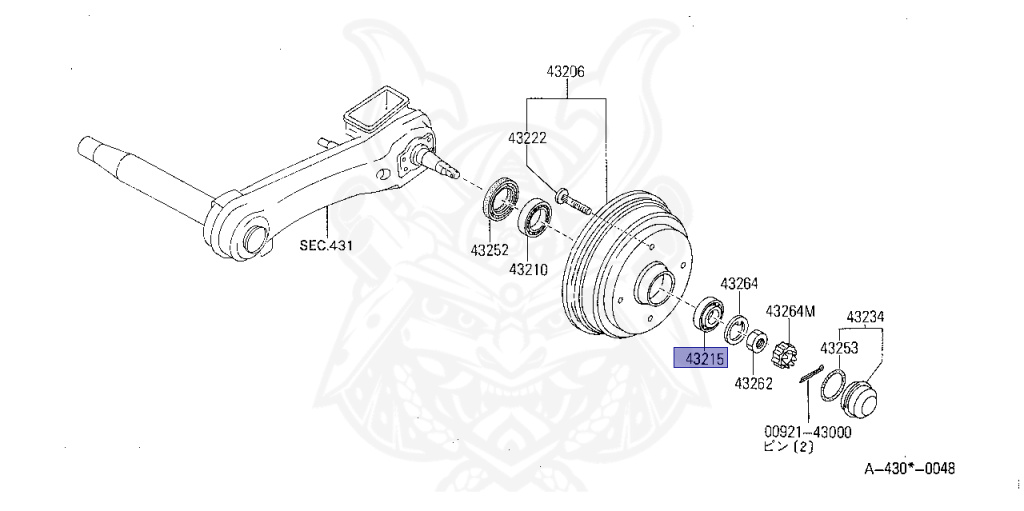 40215-A0100 - Nissan - FRONT WHEEL BEARING ASSEMBLY - Nengun