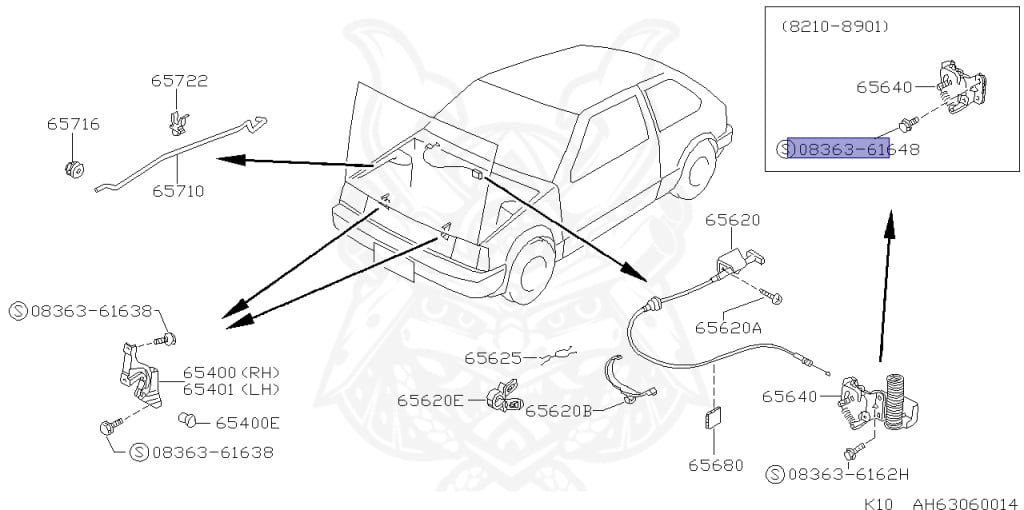 Nissan - March - K10 - 1990 - S/T - 3 DOOR HATCHBACK(3HB) - MANUAL TRANSMISSION(MT) - MA09RT