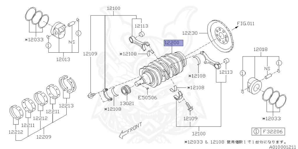 Subaru - Forester - SJG - Jan-2012 - Dec-2014 - XT - Wagon - 4W - Torque converter - Right hand - FA20