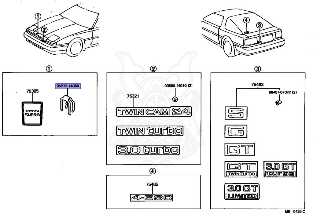 Toyota - Supra A70 MKIII - MA70 - 1987 - GT LIMITED TYPE - LIFTBACK - Manual - 7MGTEU