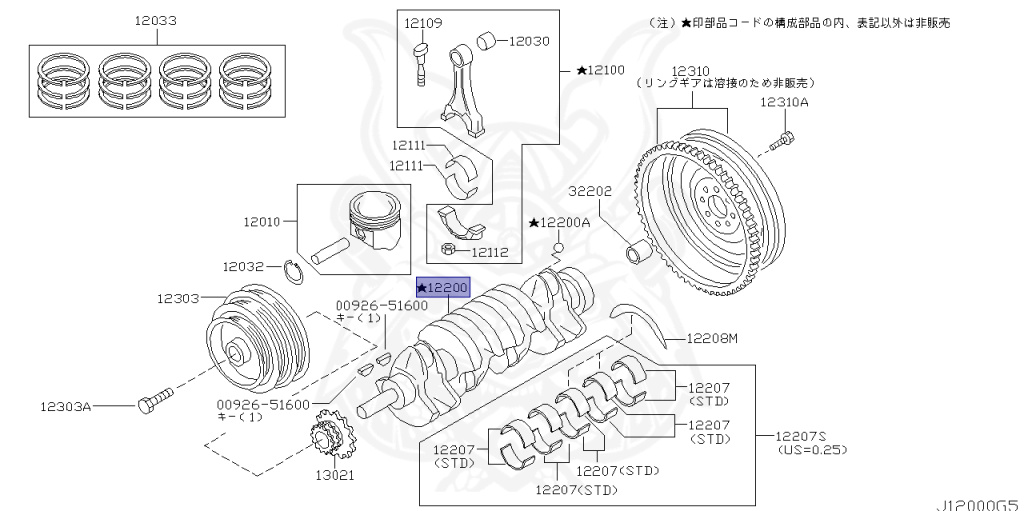 Nissan - Primera - P12 - 2003 - W20V - WAGON(W) - 2 WHEEL DRIVE(2WD) - MANUAL TRANSMISSION(MT) - SR20VE