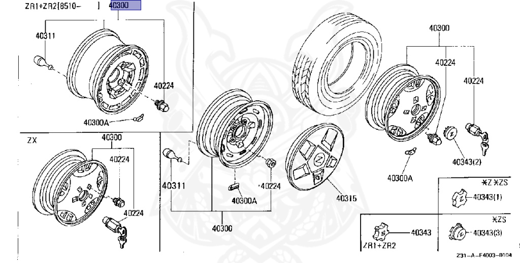 Nissan - Fairlady Z - Z31 - 1984 - ZG - AUTOMATIC TRANSMISSION(AT) - HIYOJYUN ROOFU (Z#) - VG20T