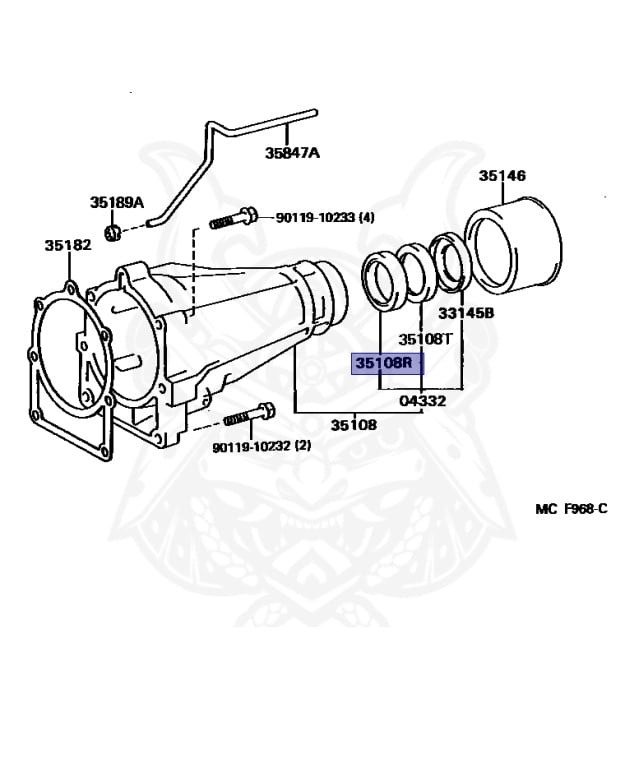 90311-38032 - Toyota - Seal, Type T Oil (for Transfer Extension