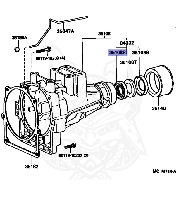 90311-38032 - Toyota - Seal, Type T Oil (for Transfer Extension