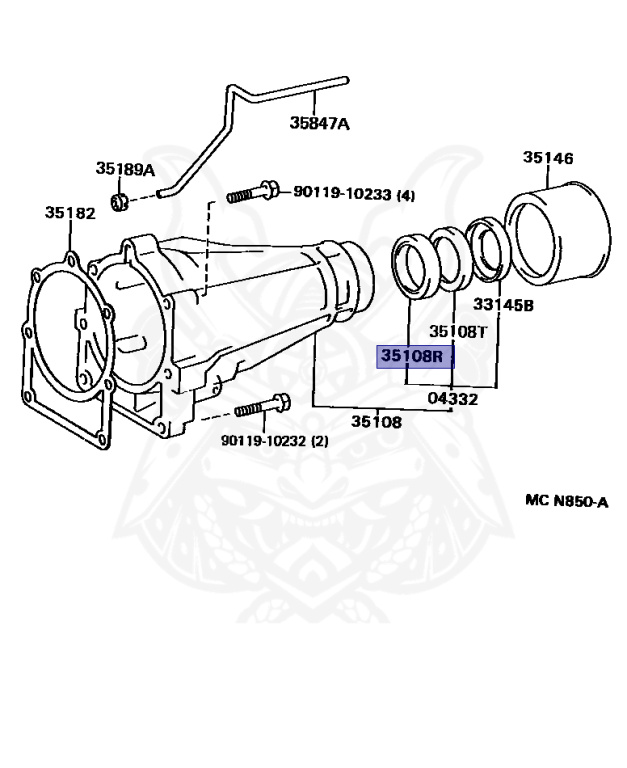90311-38032 - Toyota - Seal, Type T Oil (for Transfer Extension