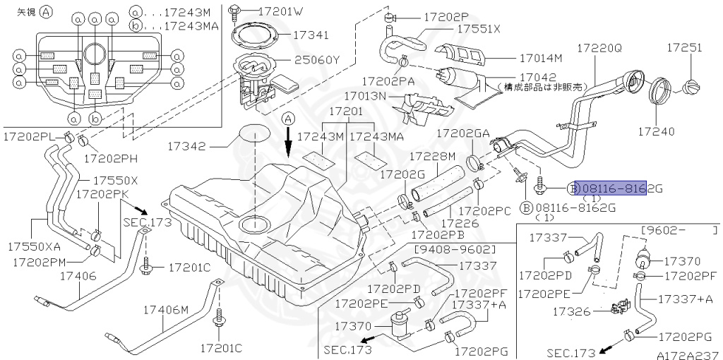 Nissan - Cefiro - A32 - 1998 - 20 Inishia - SEDAN(S) - AUTOMATIC TRANSMISSION(AT) - VQ20DE