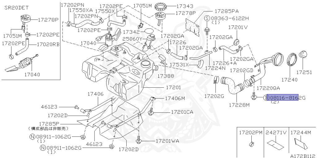 Nissan - Pulsar GTiR - RNN14 - 1995 - GTI/RB - 3 DOOR HATCHBACK(3HB) - 4 WHEEL DRIVE(4WD) - MANUAL TRANSMISSION(MT) - SR20DET