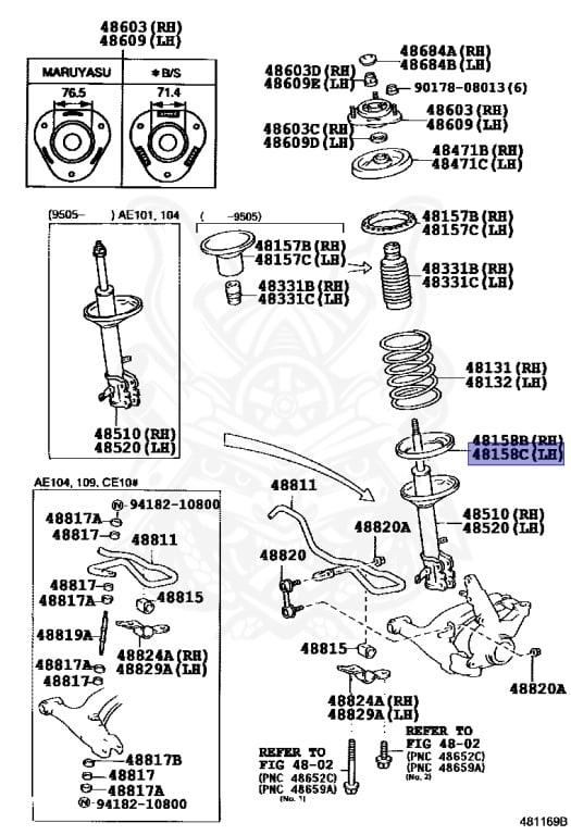 Toyota - Corolla - EE103V - 1995 - GL TYPE - VAN - Manual - 5EFE