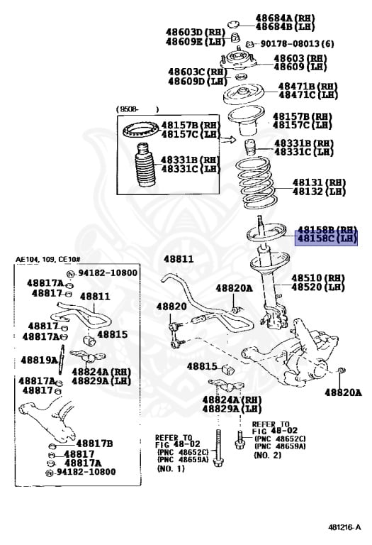 Toyota - Sprinter - EE101 - 1992 - DX TYPE - 4 DOOR - Automatic - 4EFE