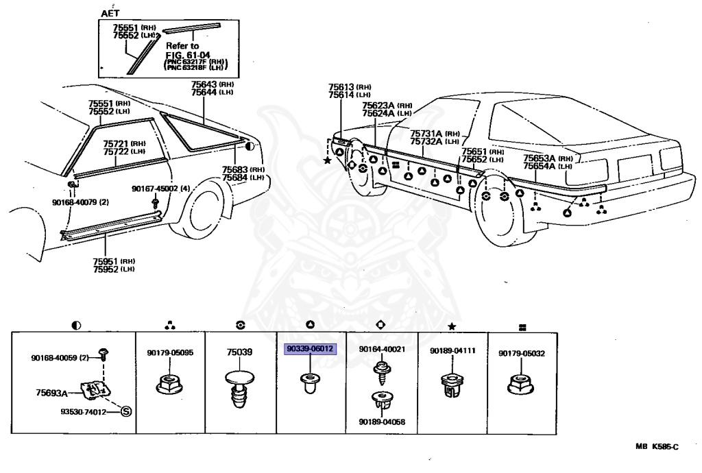 90339-06012 - Toyota - CLIP - Nengun Performance
