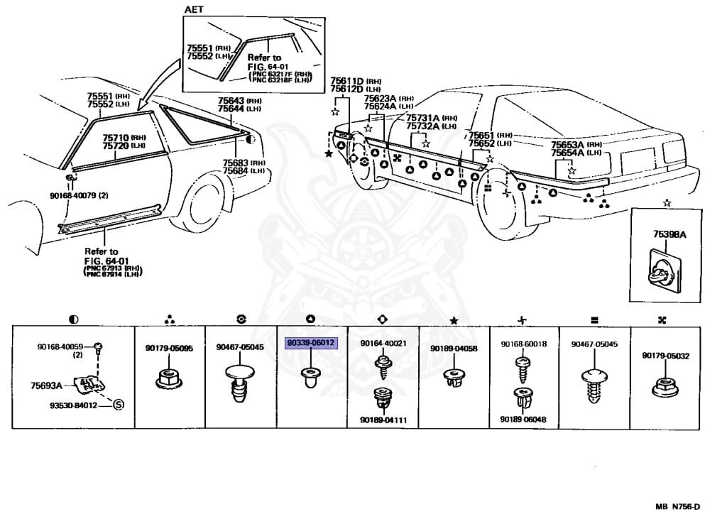 90339-06012 - Toyota - CLIP - Nengun Performance