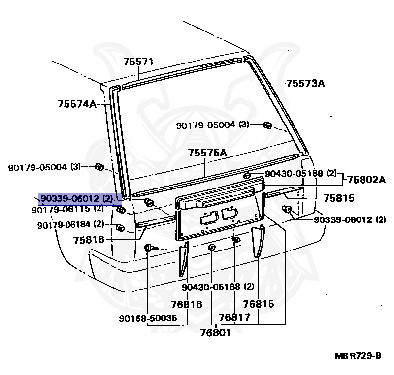 90339-06012 - Toyota - CLIP - Nengun Performance