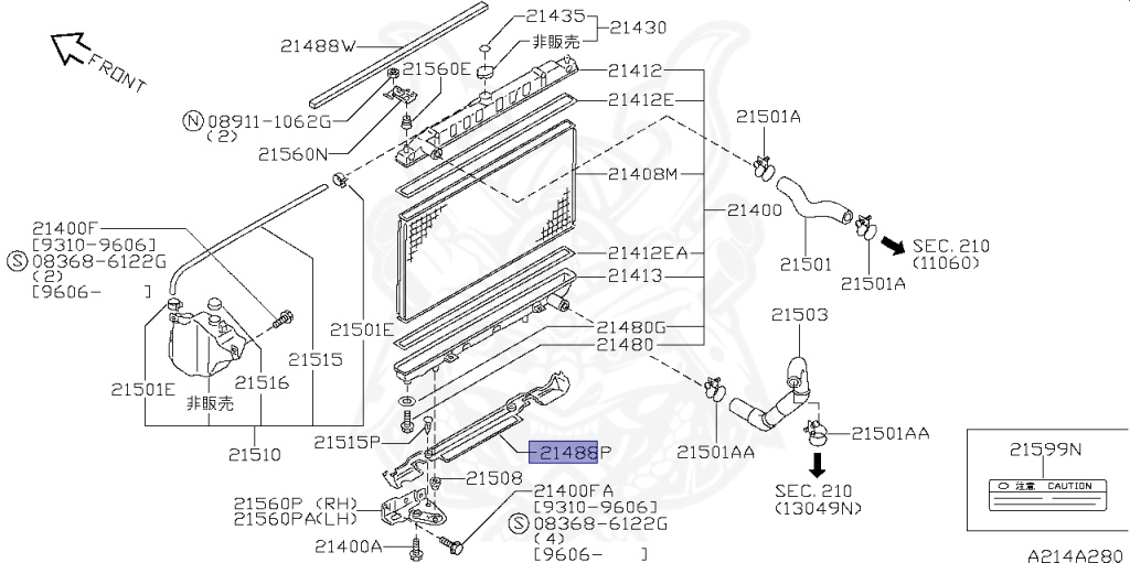 Nissan - Silvia - S14 - 1995 - KS - HARDTOP(K) - MANUAL TRANSMISSION(MT) - TWO WHEELS STEERING(2WS) - SR20DET