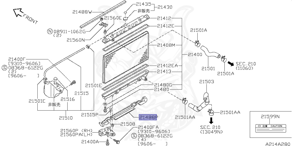 Nissan - Silvia - S14 - 1996 - KS - HARDTOP(K) - MANUAL TRANSMISSION(MT) - TWO WHEELS STEERING(2WS) - SR20DET