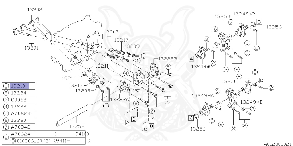 Subaru - Impreza Sports Wagon WRX - GF8 - Jan-1993 - Dec-1998 - WRX - Wagon - F4WD - Manual Transmission - Right hand - EJ20G