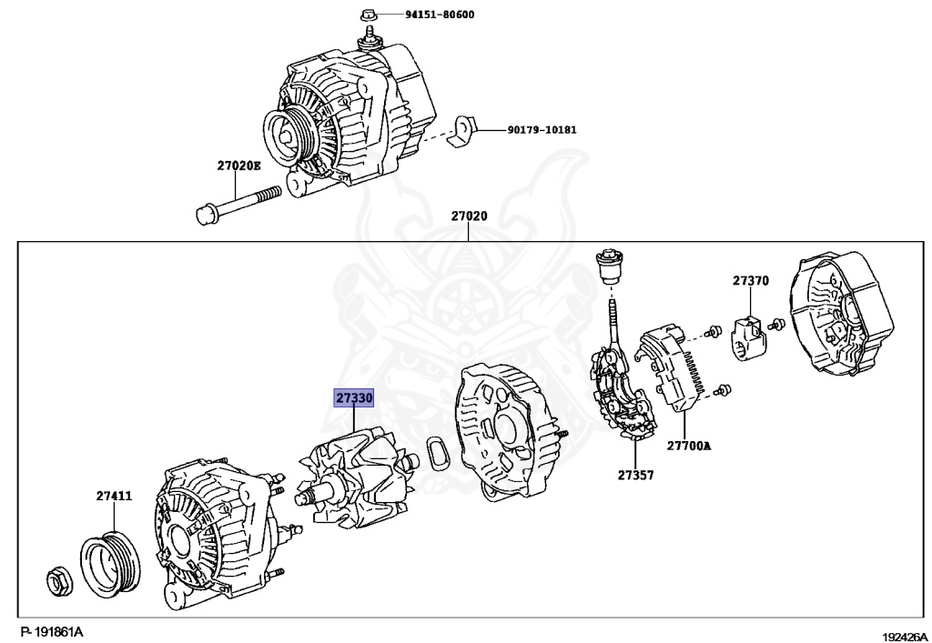 Toyota - Belta - SCP92 - 2009 - G TYPE - Variator - 2SZFE