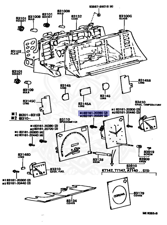 83161-20380 - Toyota - Screw - Nengun Performance