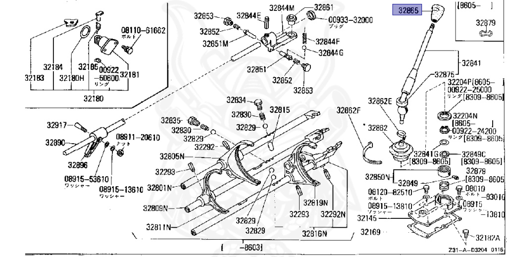 Nissan - Fairlady Z - Z31 - 1988 - ZR2 - MANUAL TRANSMISSION(MT) - T-bar roof (KZ#) - RB20DT