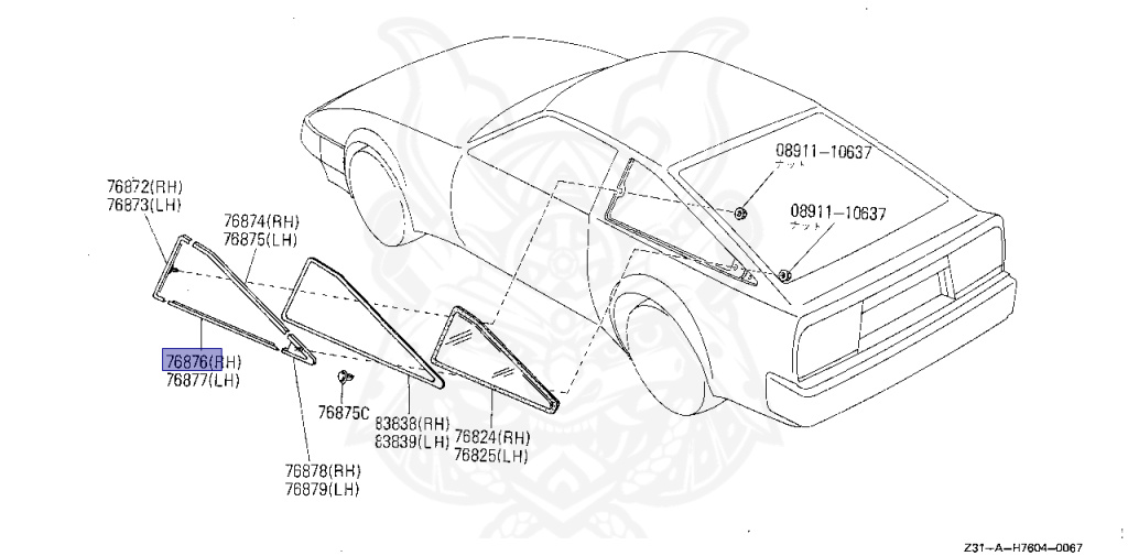 Nissan - Fairlady Z - Z31 - 1984 - ZX - MANUAL TRANSMISSION(MT) - HIYOJYUN ROOFU (Z#) - VG30T