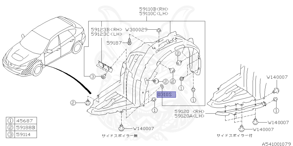Subaru - Impreza - GH3 - Jan-2007 - Dec-2008 - 15S - Wagon - 4W - Automatic transmission - Right hand - EL15