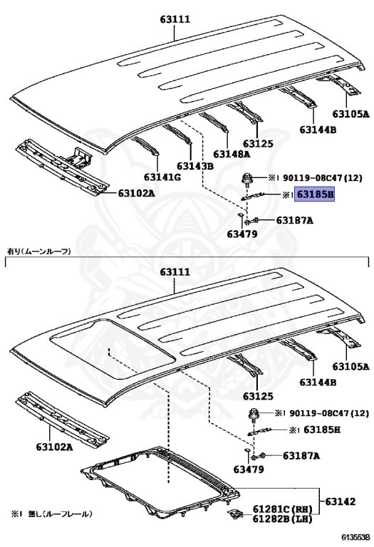63185-42020 - Toyota - ROOF RACK BRACKET - Nengun Performance