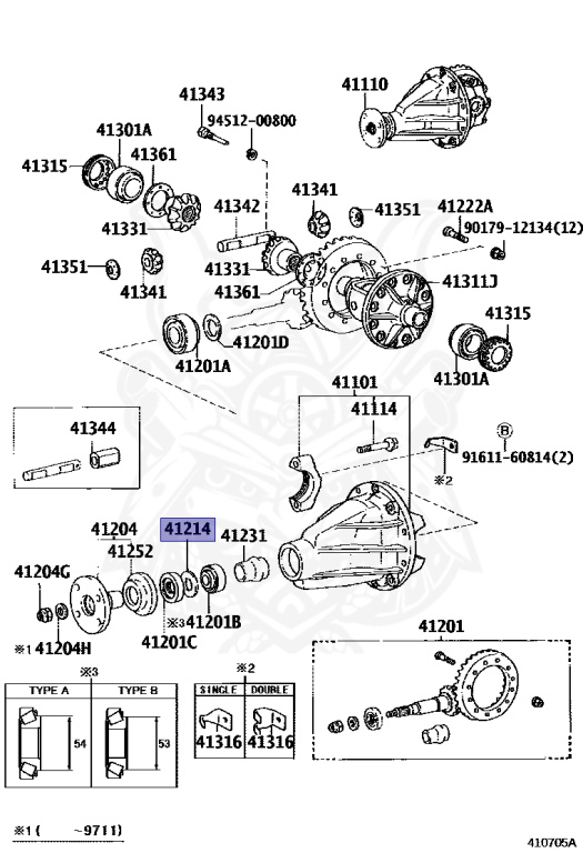 y！ 41214-26010 - Toyota - SLINGER, FRONT AXLE DRIVE PINION OIL