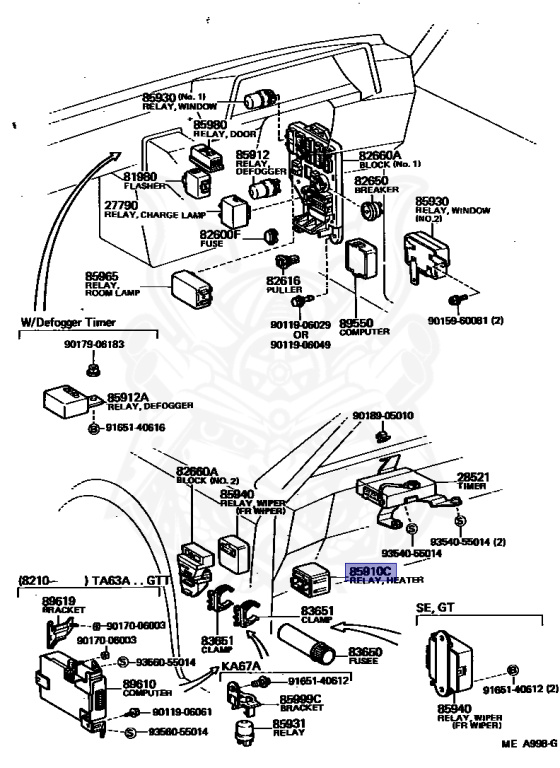 Toyota - Carina - SA60G - 1987 - ST TYPE:SINGLE TIRE - WAGON - Automatic - 1SU
