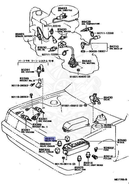 Toyota - Corolla - EE80 - 1986 - DX TYPE - 4-DOOR - Automatic - 2ELU