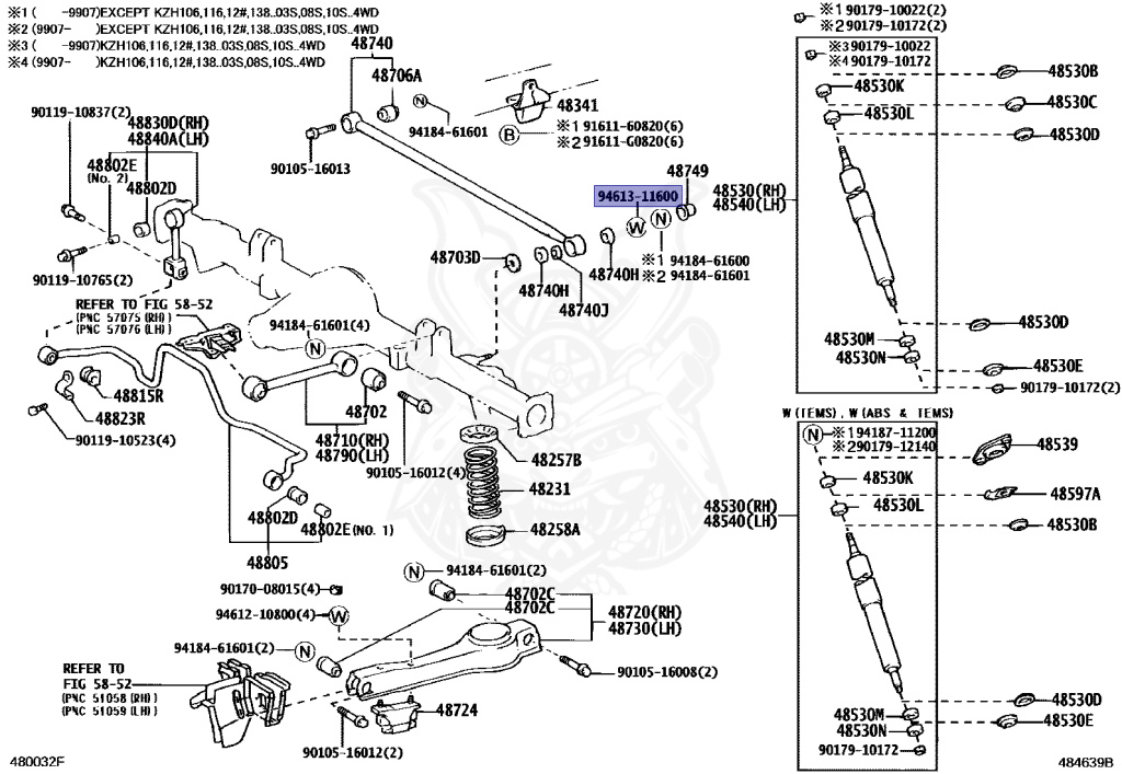 Toyota - Hiace - KZH100G - 1998 - SUPER CUSTOM MOON  ROOF TYPE - 4-DOOR - Automatic - 1KZTE