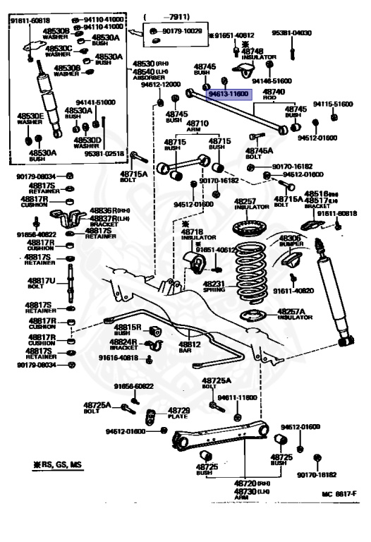 Toyota - Crown - LS110 - 1981 - STANDARD TYPE - 4-DOOR - Manual - L