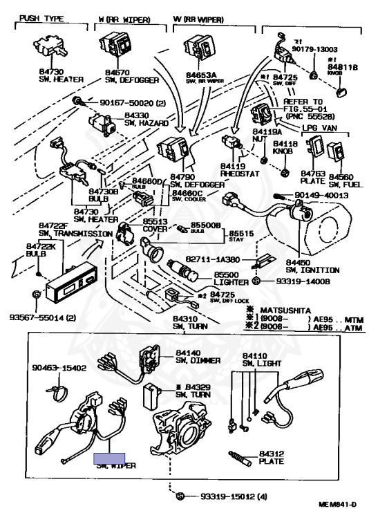 Toyota - Corolla - CE90 - 1990 - DX TYPE - 4-DOOR - Manual - 1C