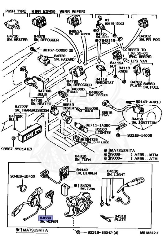 Toyota - Sprinter - CE90 - 1990 - DX TYPE - 4-DOOR - Manual - 1C