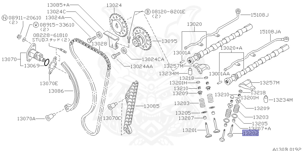 Nissan - 180SX - RS13 - 1998 - Type R/X - HATCH BACK(HB) - MANUAL TRANSMISSION(MT) - TWO WHEELS STEERING(2WS) - SR20DET