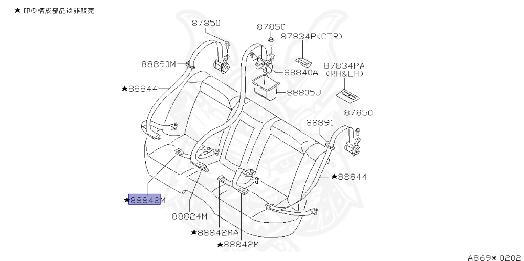 Nissan - Skyline - R34 25GTT - ER34 - 1998 - 25GT TURBO - 4 DOOR SEDAN(4S) - AUTOMATIC-FLOOR SHIFT(AT.F4) - Hi-Cas 2-Link (HI.2WD) - RB25DET